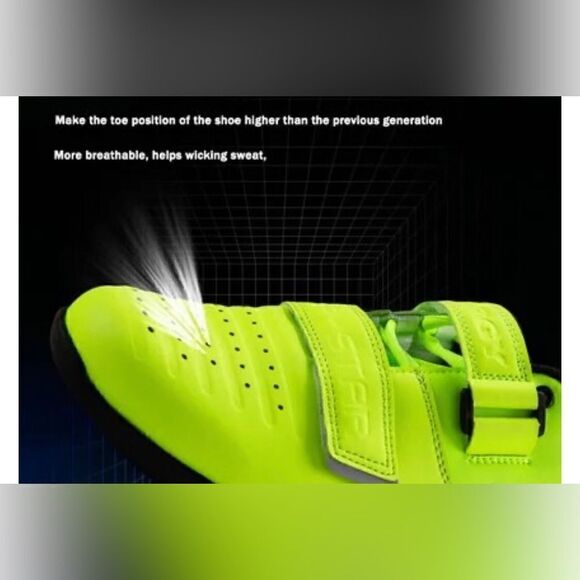 Lara Star Hook Loop Professional Male Powerlifting Shoes size 7 BLACK main image 6